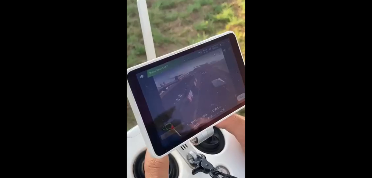 Drone que jogou veneno em evento de Uberlândia