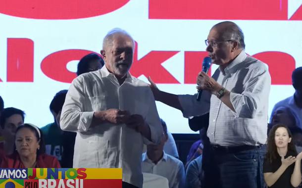 Ex-presidente Luiz Inácio Lula da Silva e Geraldo Alckmin