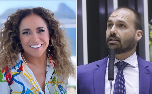 Daniela Mercury e Eduardo Bolsonaro