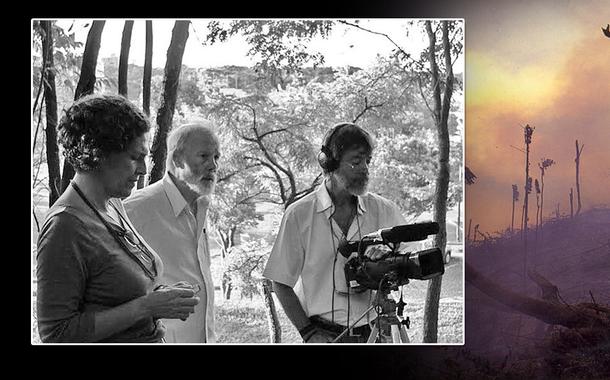 Stella Oswaldo Cruz Penido, Adrian Cowell e o cinegrafista Vicente Rios em Belo Horizonte, 2009