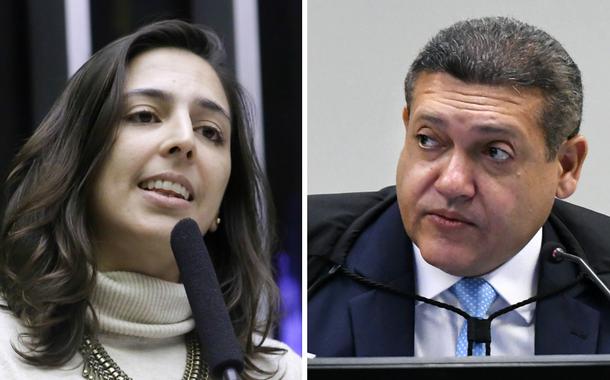 Natália Bonavides e Kassio Nunes Marques, ministro do STF