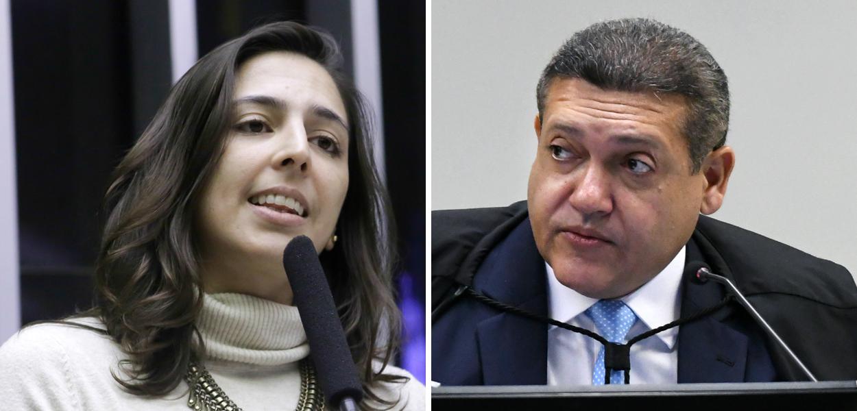 Natália Bonavides e Kassio Nunes Marques, ministro do STF