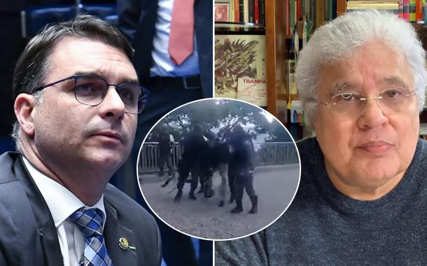 Flávio Bolsonaro e Ricardo Noblat