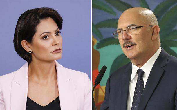 Michelle Bolsonaro e Milton Ribeiro