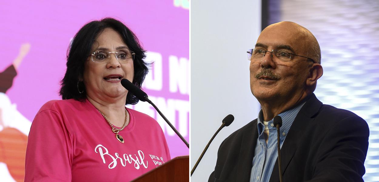 Damares Alves e Milton Ribeiro