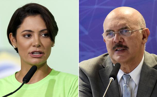 Michelle Bolsonaro e Milton Ribeiro