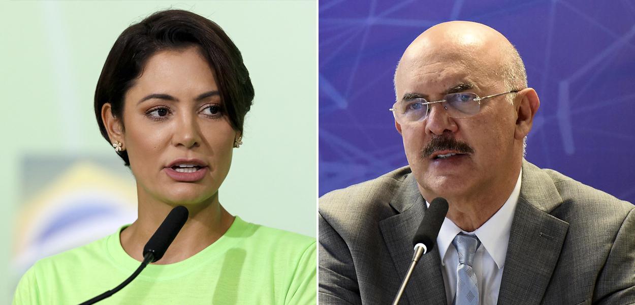 Michelle Bolsonaro e Milton Ribeiro