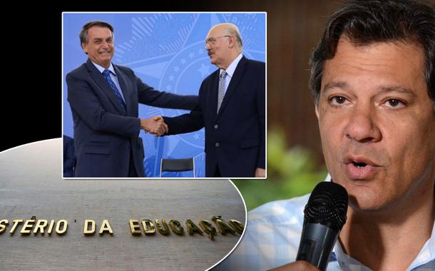 Fernando Haddad, Bolsonaro e Milton Ribeiro