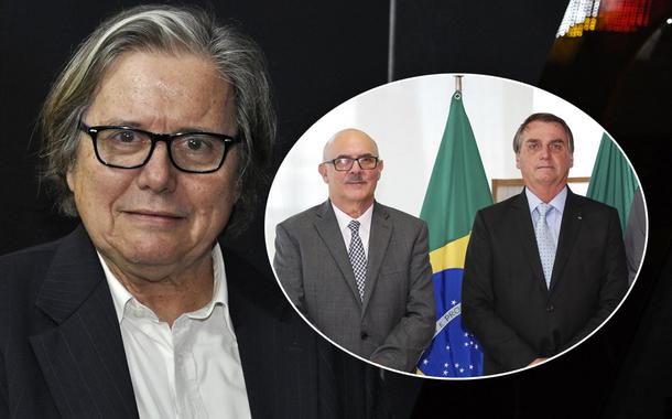 Paulo Moreira Leite e Milton Ribeiro com Bolsonaro