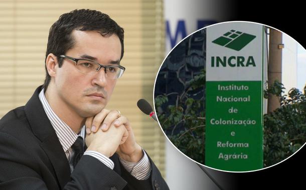 Deltan Dallagnol e fachada do INCRA