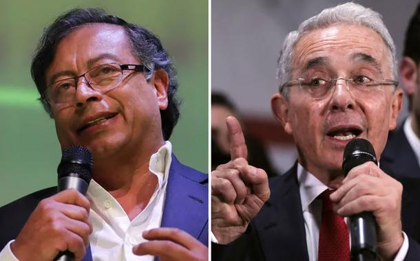 Gustavo Petro e Álvaro Uribe
