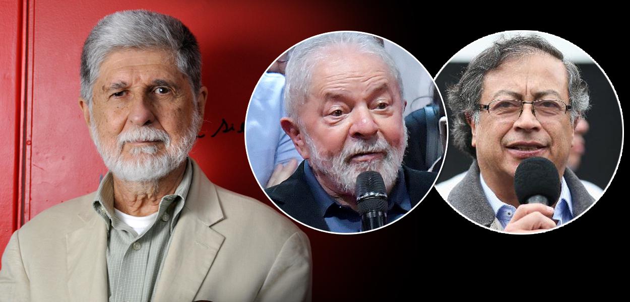 Celso Amorim, Lula e Gustavo Petro