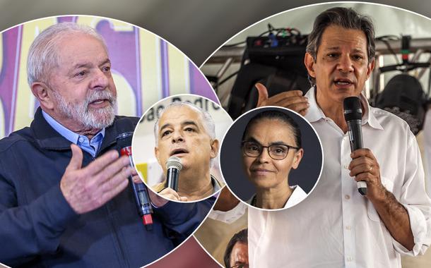 Lula, Márcio França, Marina Silva e Fernando Haddad