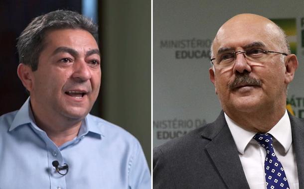 O empresário Edvaldo Brito e o ex-ministro da Educação Milton Ribeiro