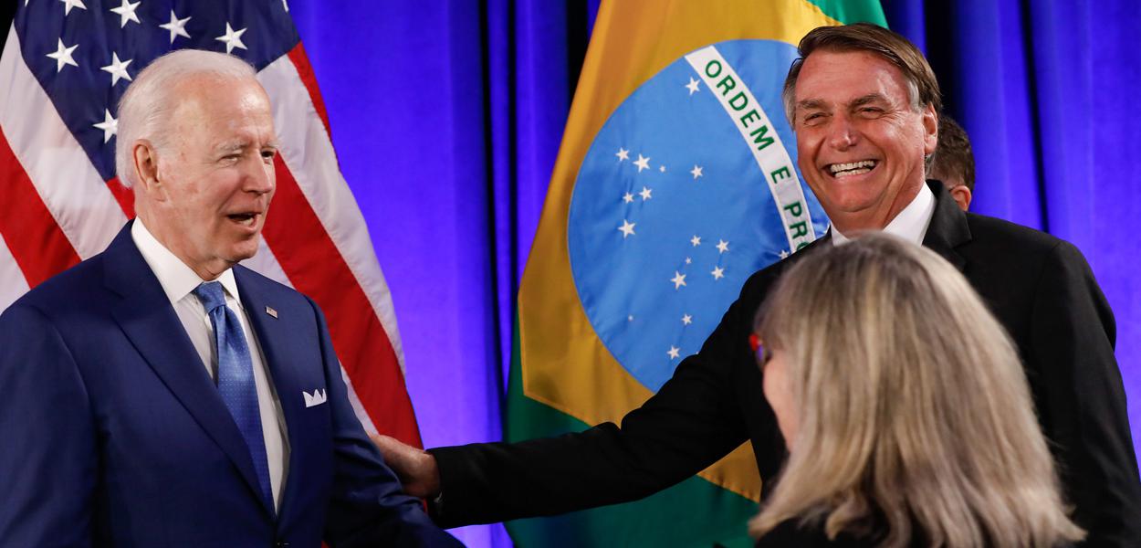 Presidente da República Jair Bolsonaro, durante encontro com o Presidente dos Estados Unidos da América, Senhor Joe Biden. 09/06/2022