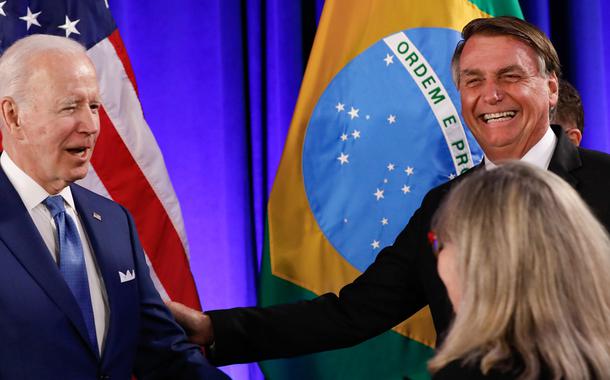 Presidente da República Jair Bolsonaro, durante encontro com o Presidente dos Estados Unidos da América, Senhor Joe Biden. 09/06/2022