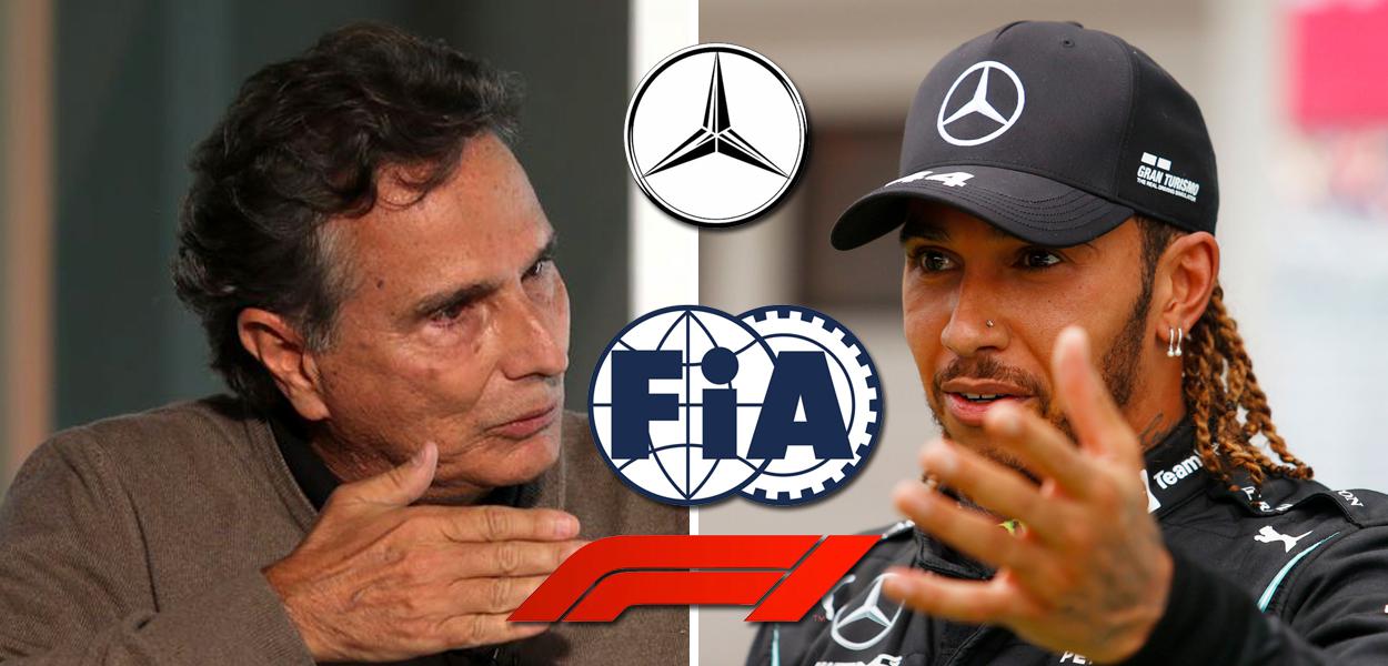 Nelson Piquet e Lewis Hamilton