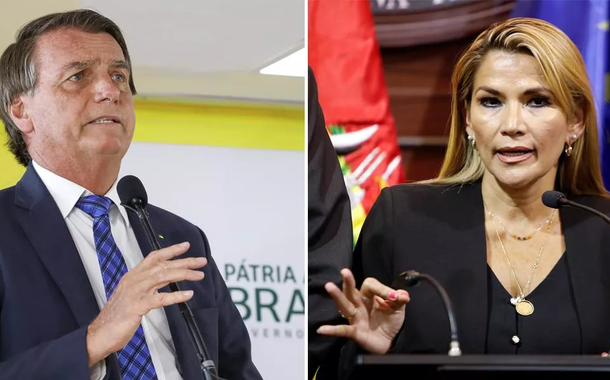 Jair Bolsonaro e Jeannine Ánez