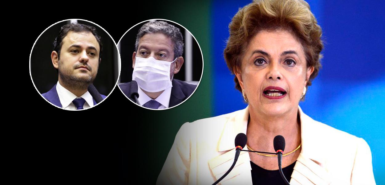 Glauber Braga, Arthur Lira e Dilma Rousseff