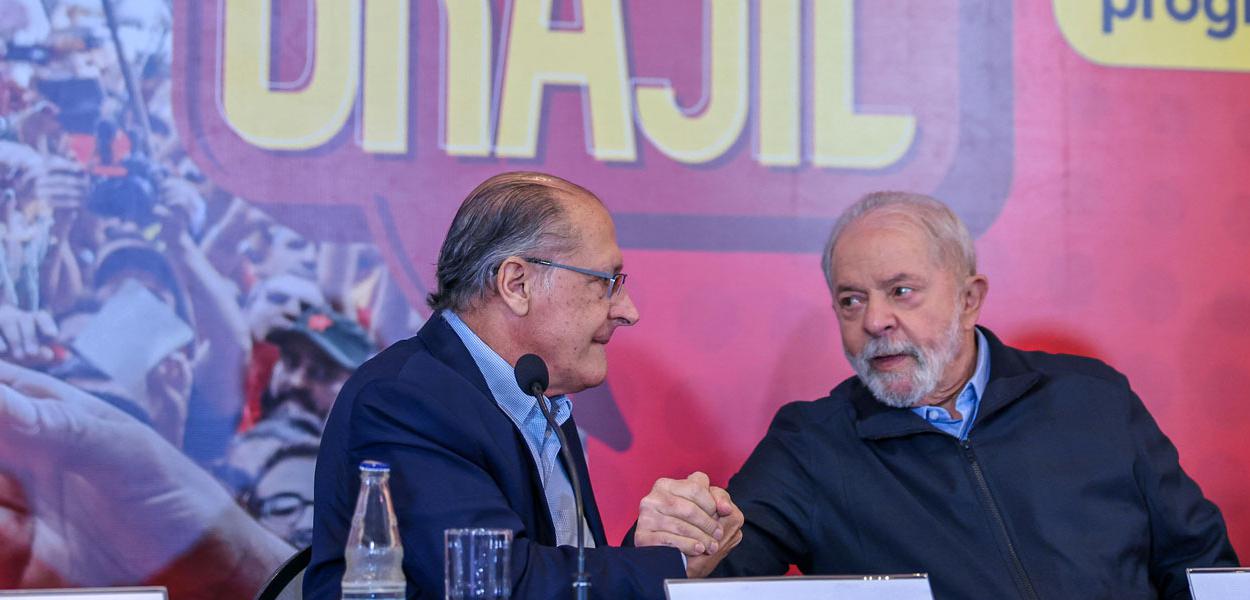 Geraldo Alckmin e o ex-presidente Luiz Inácio Lula da Silva