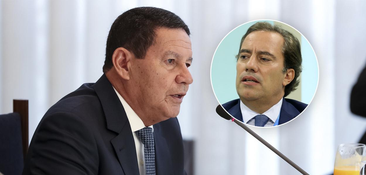 Hamilton Mourão e Pedro Guimarães