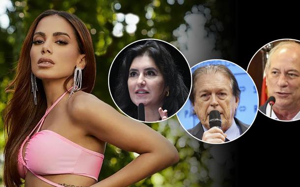 Anitta, Simone Tebet, Luciano Bivar, Ciro Gomes