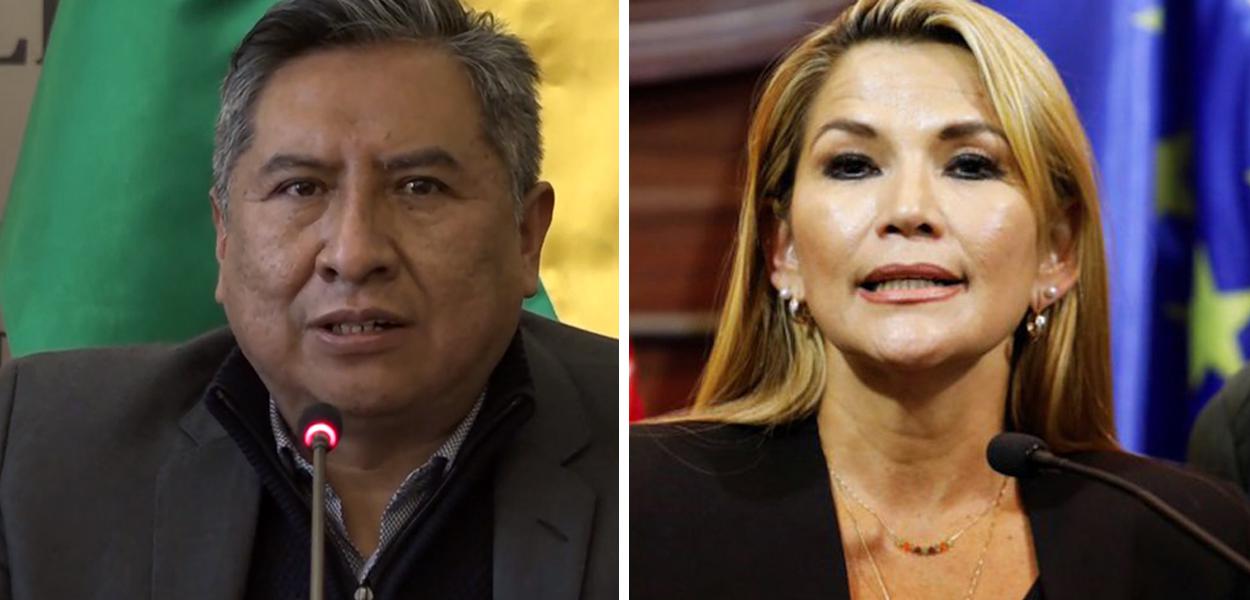 Rogelio Mayta e Jeanine Áñez