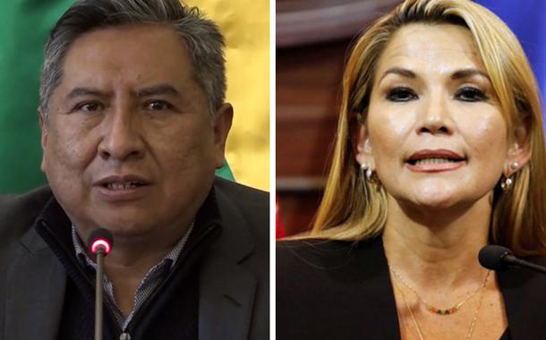 Rogelio Mayta e Jeanine Áñez