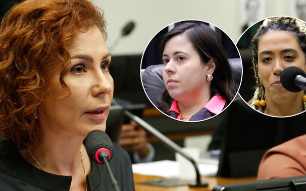 Carla Zambelli, Sâmia Bomfim e Talíria Petrone