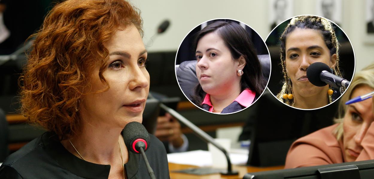 Carla Zambelli, Sâmia Bomfim e Talíria Petrone