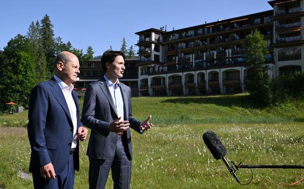 Olaf Scholz e Justin Trudeau