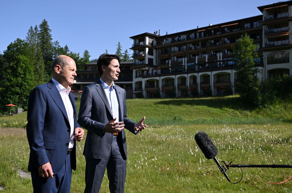 Olaf Scholz e Justin Trudeau
