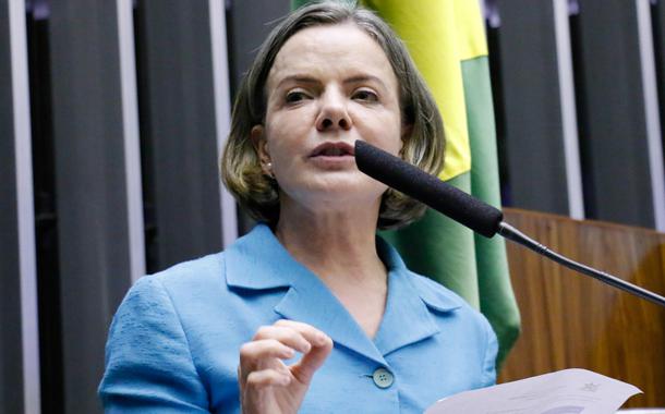 Gleisi Hoffmann, presidente nacional do PT