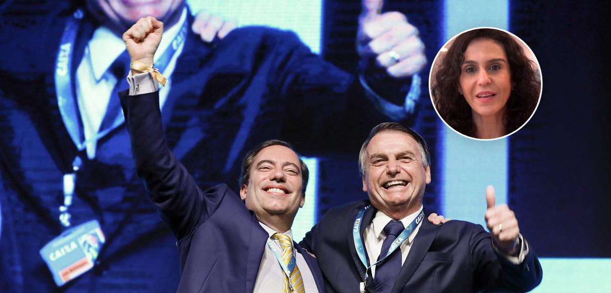 Pedro Guimarães, Jair Bolsonaro e Malu Gaspar