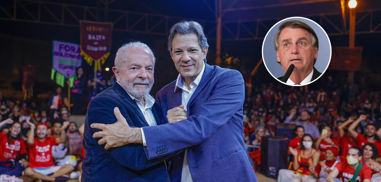 Lula, Fernando Haddad e Jair Bolsonaro