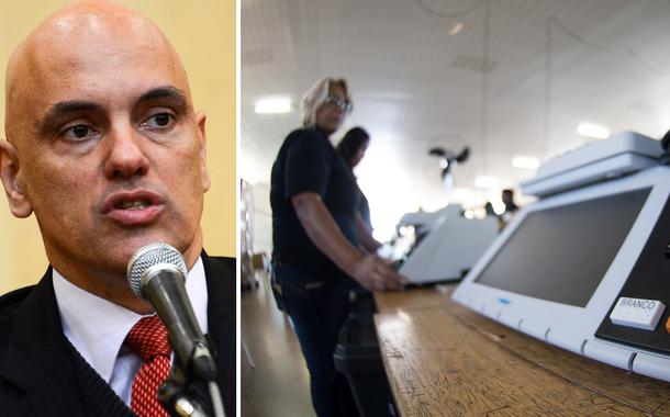 Alexandre de Moraes e urnas eletrônicas