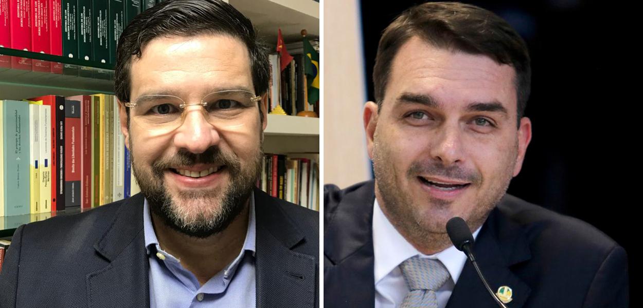 Jurista Marcelo Uchôa e o senador Flávio Bolsonaro