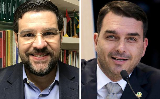 Jurista Marcelo Uchôa e o senador Flávio Bolsonaro