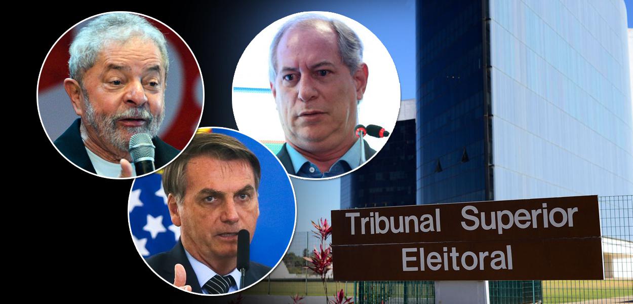 Luiz Inácio Lula da Silva, Jair Bolsonaro e Ciro Gomes