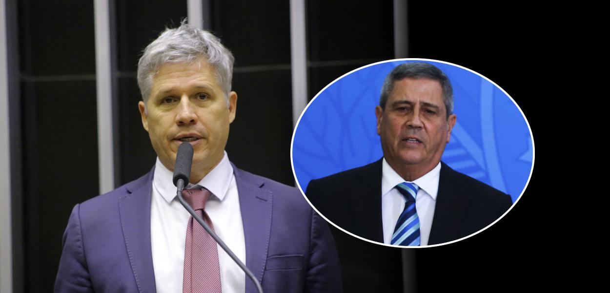 Paulo Teixeira e Walter Braga Netto