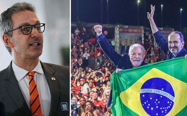 Romeu Zema (à esq.), Luiz Inácio Lula da Silva e Alexandre Kalil