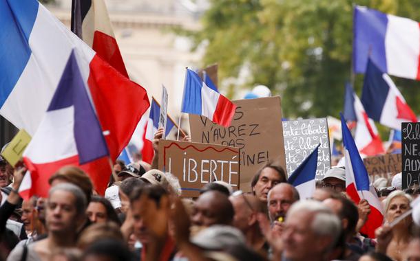 Protesto na França