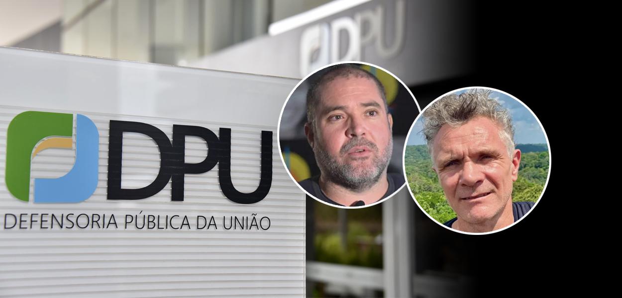 Fachada do DPU, Bruno Pereira e Dom Phillips