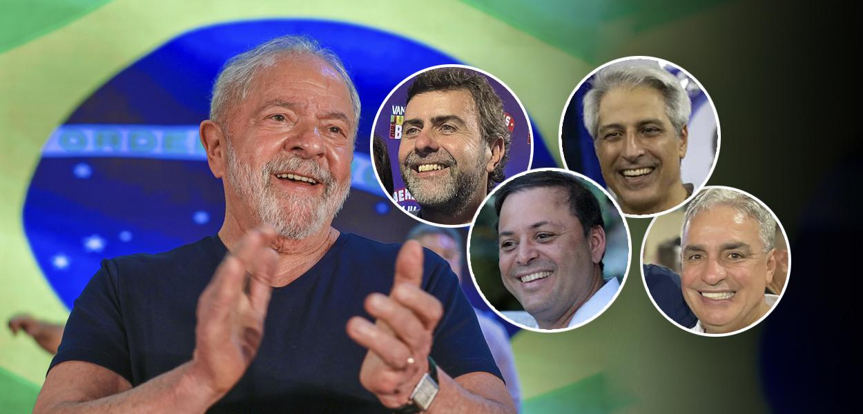 Lula, Marcelo Freixo, Rodrigo Neves, Alessandro Molon e André Ceciliano