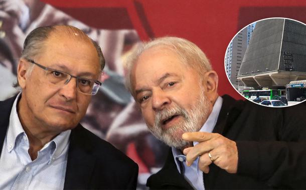 Alckmin, Lula e fachada da Fiesp