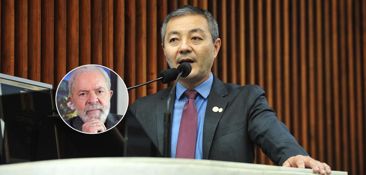 Ex-presidente Luiz Inácio Lula da Silva e o deputado estadual pelo Paraná Coronel Lee