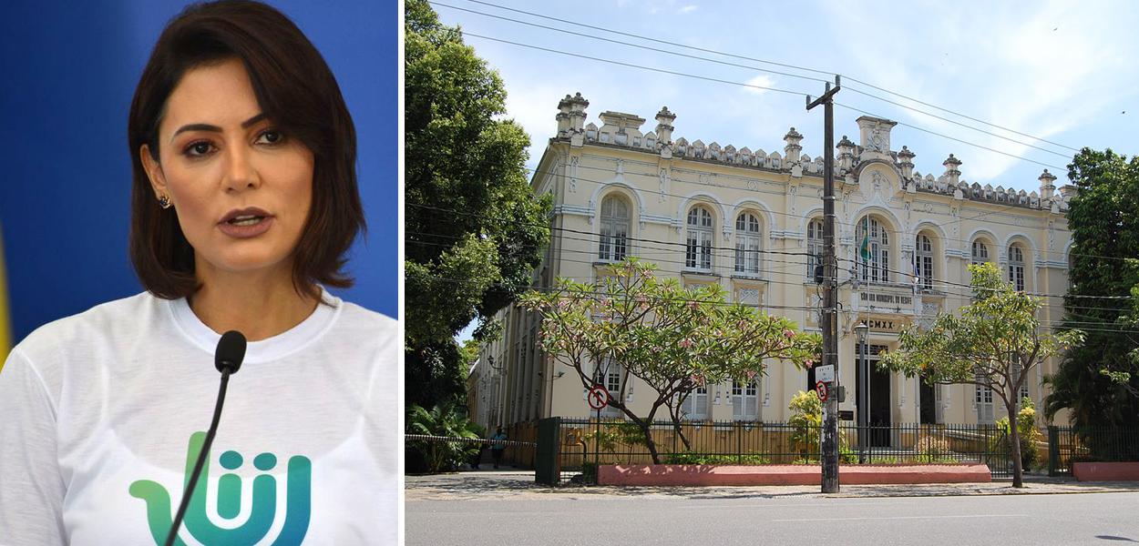 Michelle Bolsonaro e a Câmara Municipal do Recife