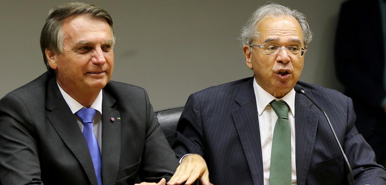 Jair Bolsonaro e Paulo Guedes