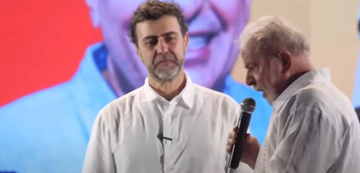 Marcelo Freixo e o ex-presidente Luiz Inácio Lula da Silva