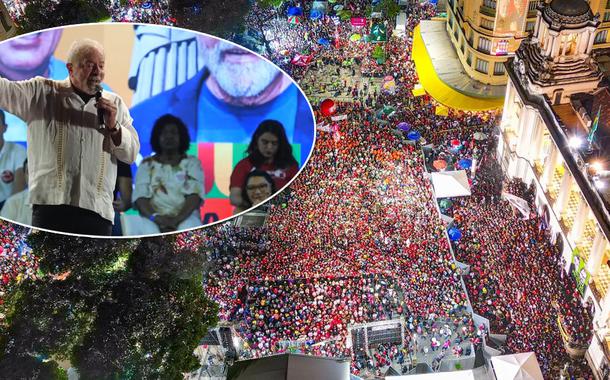 Lula na Cinelândia, no Rio